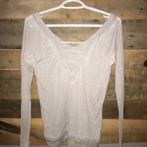 Off-white/pale blue Long Sleeve Shirt